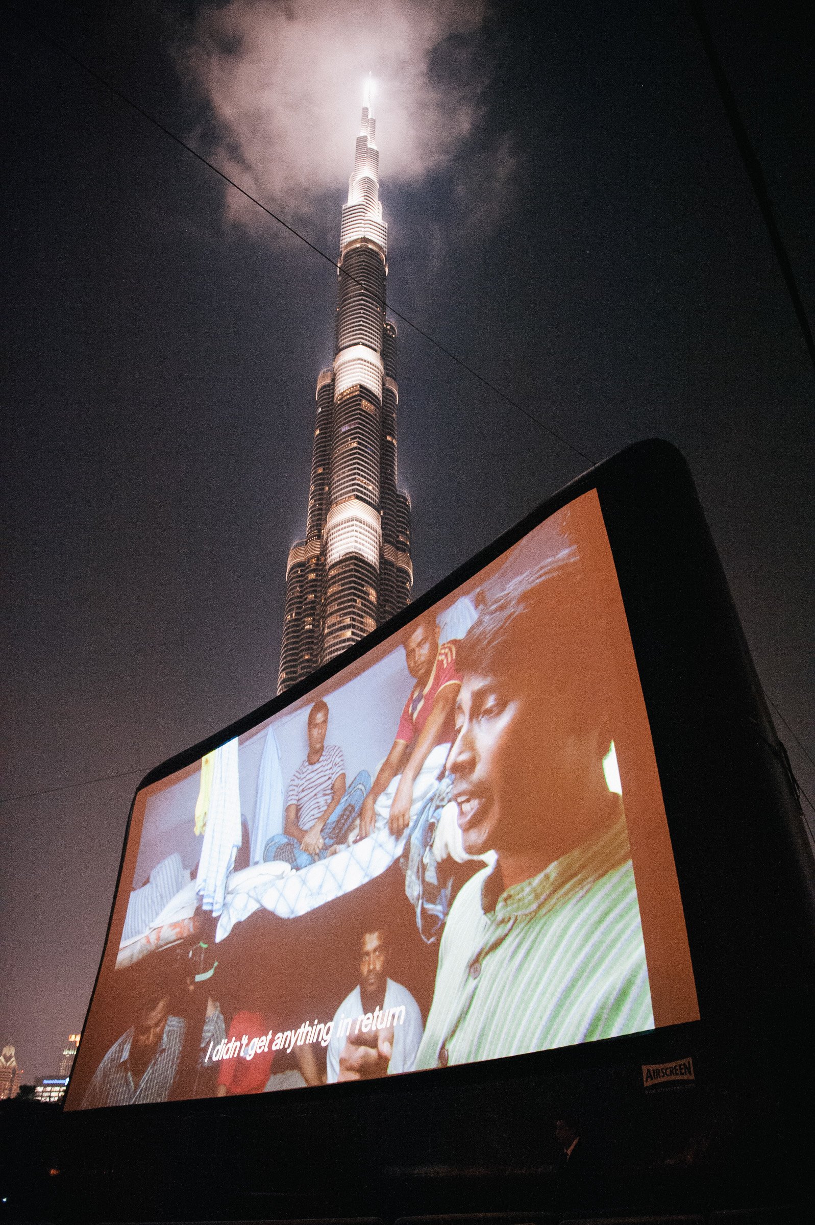 Burj Khalifa screen